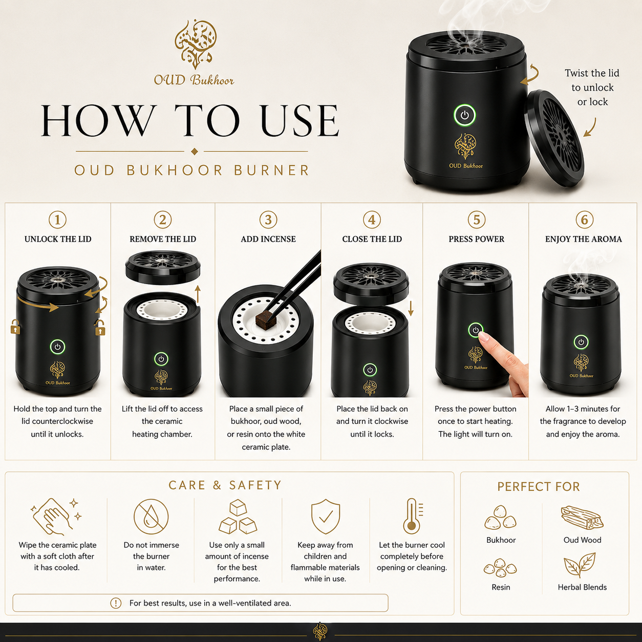 Electric Oud Burner